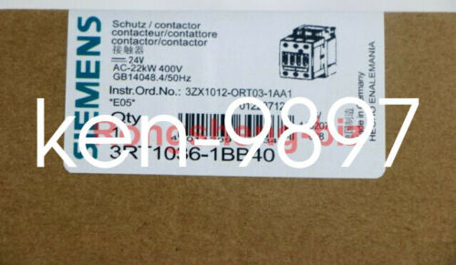 1PC Brand New Siemens contactor 3RT1036-1BB40 DC24V