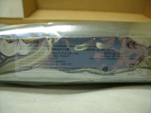 SIEMENS - PROGRAMMABLE BACnet TEC LCM-OAVS DAMPER LOW SPEED CONTROLLER 570-801PA