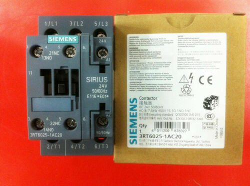 Siemens 3RT6025-1AC20 AC24V contactor New