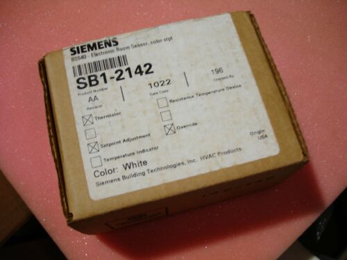 Siemens SB1-2142, RS540 Electronic Room Sensor White