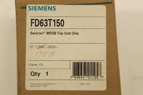 Siemens FD63T150 Trip Unit New In Box
