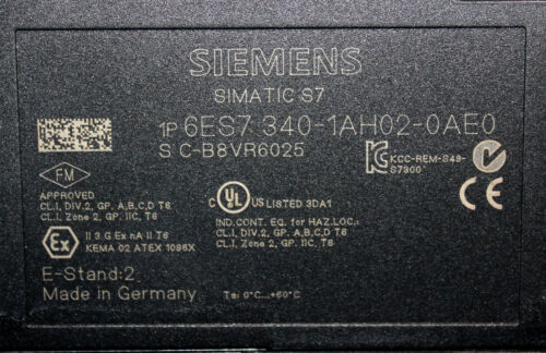 New Siemens Simatic S7 Communications Processor 6ES7 340-1AH02-0AE0