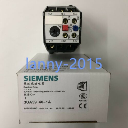 1PC NEW Siemens Thermal Overload Relay 3UA59 40-1A 1-1.6A