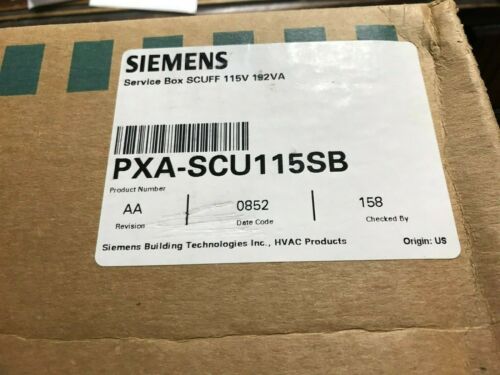 SIEMENS SERVICE BOX PXA-SCU115SB SCUFF 115V 192VA New