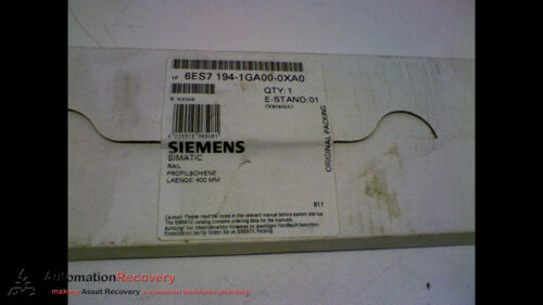 SIEMENS 6ES7 194-1GA00-0XA0 SIMATIC MOUNTING RAIL 400MM, NEW