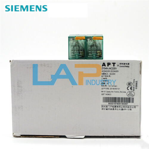 QTY:2 NEW For Siemens APT Intermediate Relay ZYS4N-J AC220V