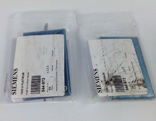 QTY 2 SIEMENS FLUSH MOUNT ROOM SENSOR 544-973 1000 OHM PLATINUM FREE SHIPPING