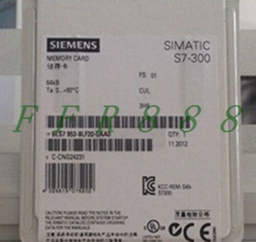NEW Siemens S7-300 memory card MMC 64KB 6ES7 953-8LF30-0AA0