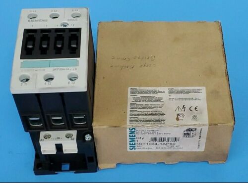 NIB SIEMENS 3RT1034-1AP60 CONTACTOR 3ZX1012-0RT03-1AA1 AC-3 AC220-240V 50/60HZ