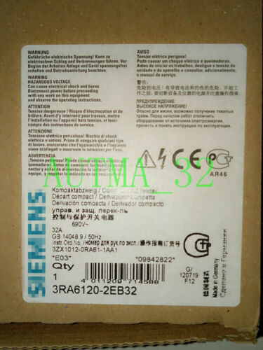 ONE Siemens 3RA6 120-2EB32 3RA6120-2EB32 NEW