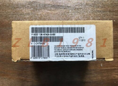 ONE NEW- Siemens 6ES7 138-4FA04-0AB0