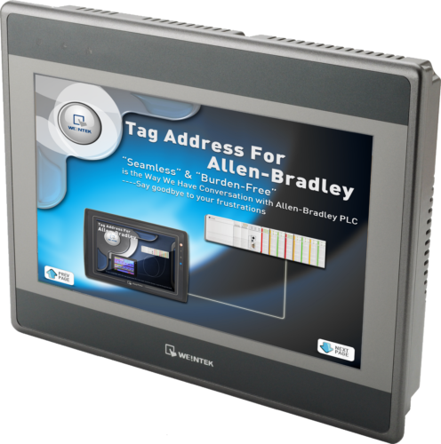 Weintek HMI 10 color TFT MT8102iE compatible with Allen Bradley, Siemens & more
