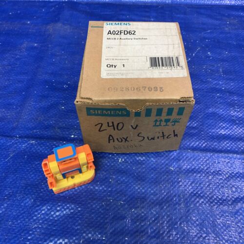Siemens A02FD62 MCCB 2 Auxiliary Switches