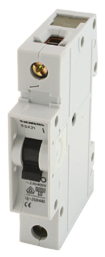 Siemens 5SX2110-7 5SX2 5SX Miniature Circuit Breaker, 1 Pole, 10 Amp Rating, C