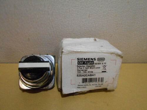 Siemens 52SA2CABA1 3 Position Selector Switch