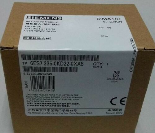 New Siemens PLC 6ES7 235-0KD22-0XA8 90 days warranty