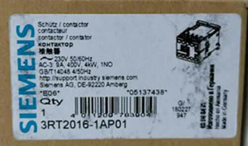 1PC NEW SIEMENS 3RT2016-1AP01 230V free shipping