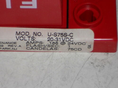 NEW Siemens Cerberus Pyrotronics Stand Alone Strobe U-S75S-C 500-696888
