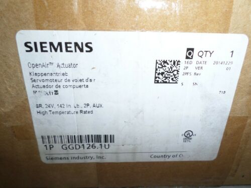 ***NEW IN BOX*** SIEMENS GGD126.1U OPEN AIR ACTUATOR