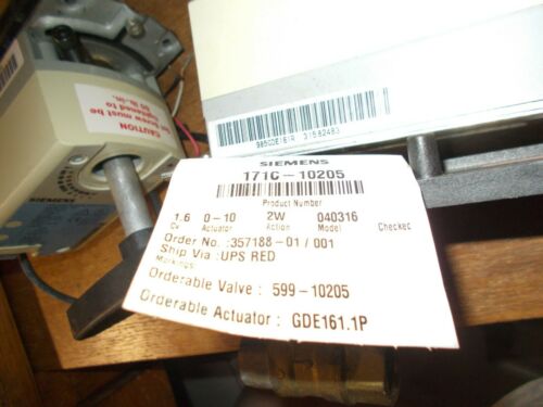 SIEMENS GDE161.1P Electric Actuator,44 in.-lb.,Modulating