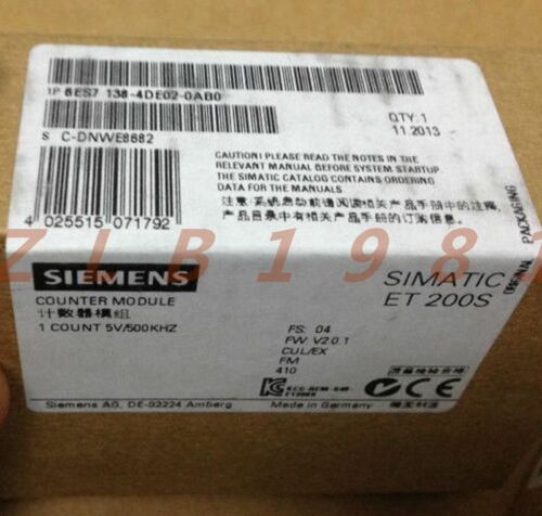 ONE NEW- Brand SIEMENS 6ES7138-4DE02-0AB0 6ES71384DE020AB0