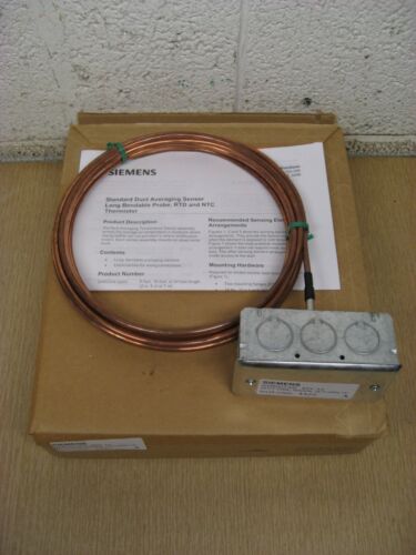 New Siemens QAW2012.500 1K Ohm 16' Long Probe Duct Averaging Temperature Sensor