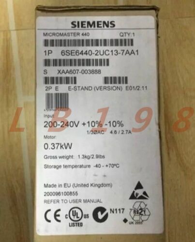 ONE NEW- Siemens 6SE6440-2UC13-7AA1