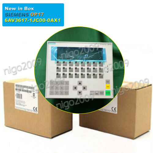 New SIEMENS SIMATIC OP17 SIMATIC HMI OPERATOR PANEL OP17-PP 6AV3617-1JC00-0AX1