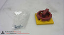 SIEMENS 3LD9224-3B, ACTUATING LEVER, RED/YELLOW, FOR 25A AND 32A, NEW
