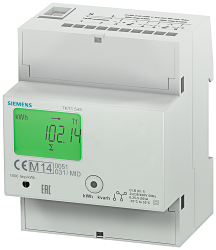 Siemens 7KT1545 Industrial Control System digital power meter