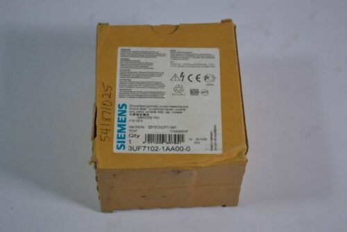 Siemens 3UF7-102-1AA00-0 Current Measuring Module 10-100A NEW
