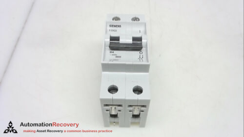 SIEMENS 5SX2 204-8, CIRCUIT BREAKER, D4, 2P, 400V, NEW