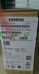 ONE NEW Siemens Inverter 6SE6 440-2UC13-7AA1 220V 0.37KW