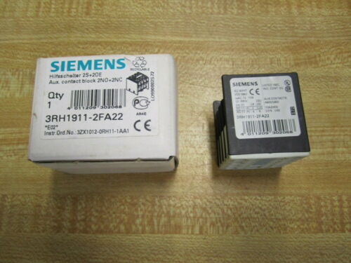 Siemens 3RH1-911-2FA22 Contact 3RH19112FA22