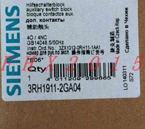 ONE NEW Siemens auxiliary contacts 3RH1911-2GA04