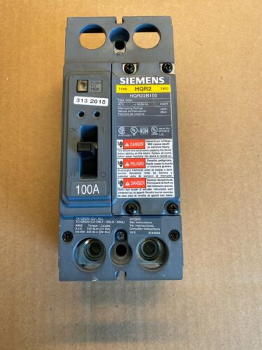 SIEMENS HQR22B100 2 Pole 100 Amp Hqr2 Circuit Breaker