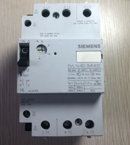One New Siemens Cricuit Breaker 3VU1640-1MM00 3VU1 640-1MM00