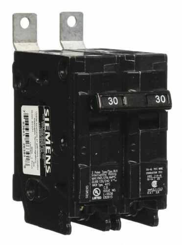 SIEMENS Bolt On Circuit Breaker, 30 Amps, Number of Poles: 2, 120/240VAC AC ...