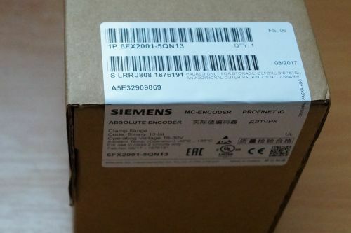 Siemens Absolute 6FX2 001-5QN13 Encoder/Rotary Encoder 6FX2001-5QN13