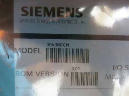NEW Siemens 39VIMCCN Voltage Input Module APACS+ VIM PLC ROM 3.02 Moore NIB