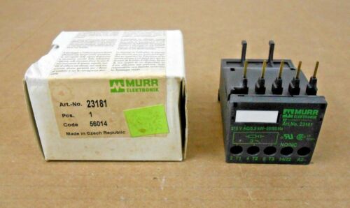NIB MURR 23181 MOTOR SUPPRESSOR FOR SIEMENS CONTACTORS RC3RT-RC-3X575/5 (5 AVL)