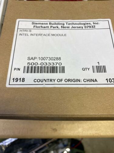 SIEMENS HTRI-S 500-033370 Fire Alarm Interface Module