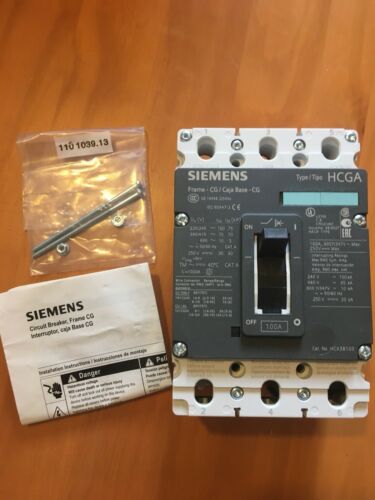 NEW SIEMENS HCX3B100 CIRCUIT BREAKER 100A 3 POLE 3VL1110-2KM30-0AA0