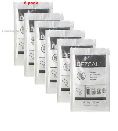 URNEX DEZCAL COFFEE MAKER & ESPRESSO DESCALER - 6 PACK