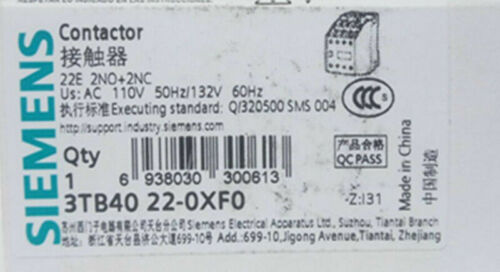 SIEMENS 3TB4022-0XF0 110V New
