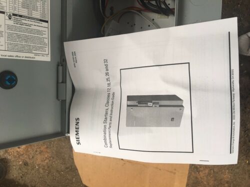 NEW SIEMENS COMBINATION MAGNETIC STARTER , NEW with original box
