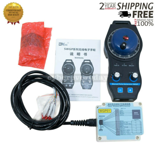 SWGP 5-Axis Wireless MPG CNC Handwheel Pendant Fit for FANAC SIEMENS MITSUBISHI