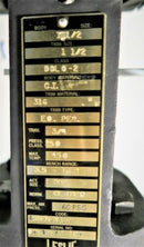 LESLIE 1 ½â€?DDLO-2 CONTROL VALVE 316 TRIM WITH SIEMENS 760 POSITIONER NEW NO-BOX