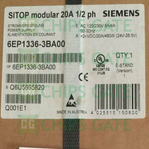 1PCS Brand New SIEMENS 24V/20A 6EP1 336-3BAOO switching power supply Fast Ship