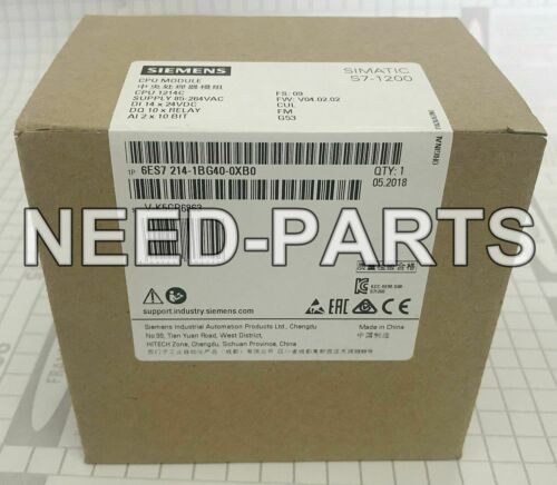 1PC NEW Siemens 6ES7214-1BG40-0XB0 6ES7 214-1BG40-0XB0